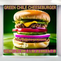 An image of Green Chile Cheeseburger